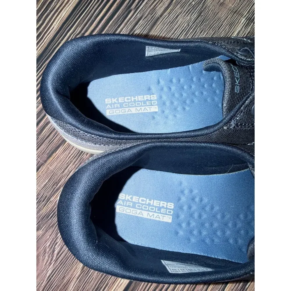 Skechers On-The-Go Flex Comfort Navy Striped Boat Shoes Men’s Size 9